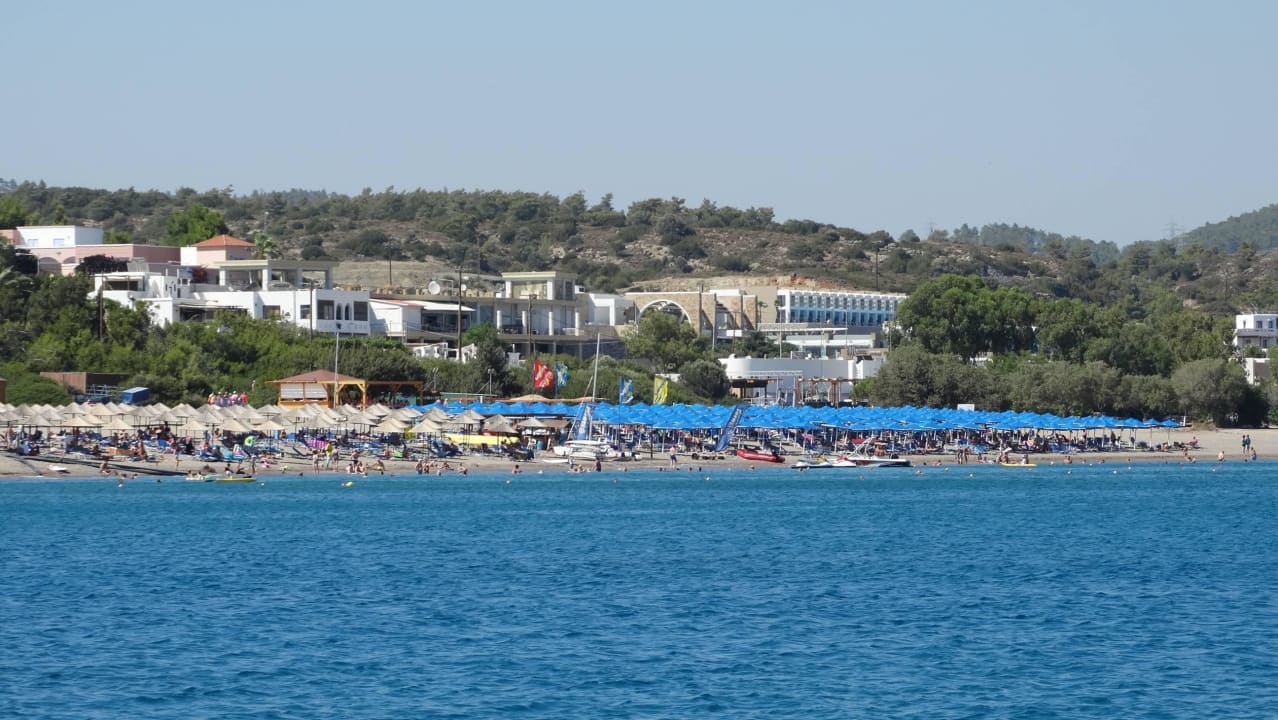 Widok od strony morza Mitsis Rodos Village