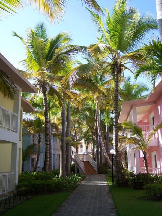 Weg zu den Hotelzimmern Playabachata Hotel