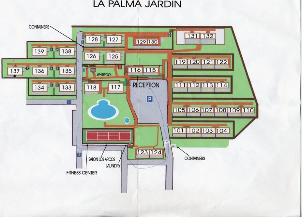 Lageplan der Häuser La Palma Jardin