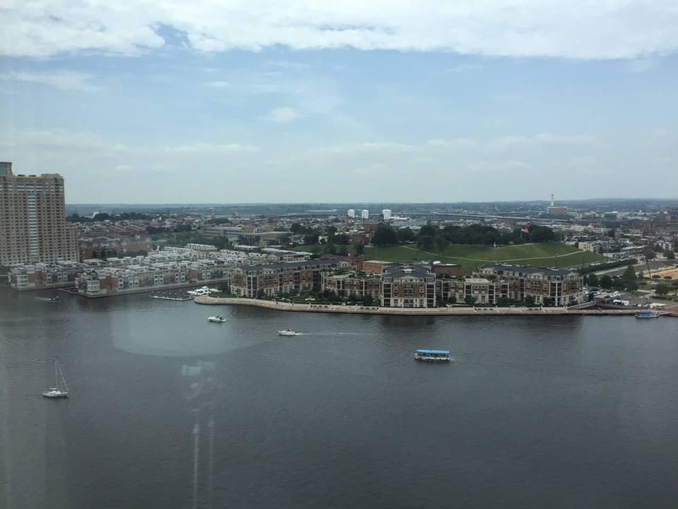 Ausblick 20Stock Hotel Marriott Baltimore Waterfront