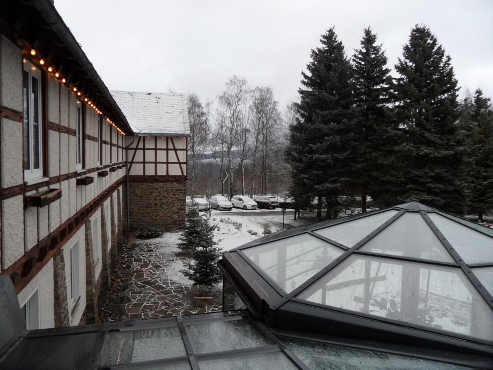 Blick aus dem Zimmerfenster  Sonnenhotel Hoher Hahn