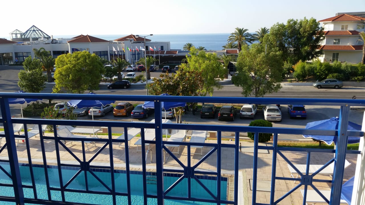 Blick vom Nebengebäude Rodos Princess Beach Hotel & Spa