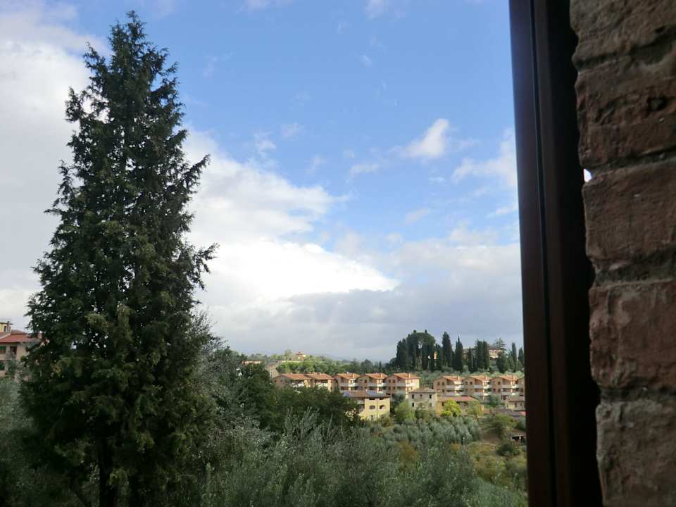 Aussicht vom Fenster Hotel Porta Romana