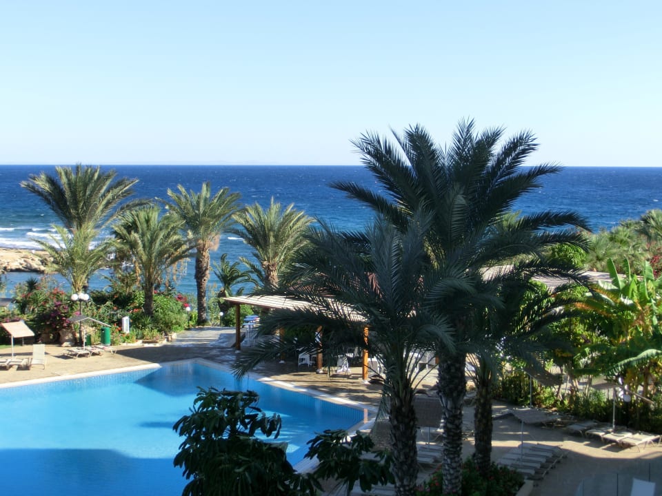Ausblick am Morgen von Zimmer 214 Crystal Springs Beach Hotel