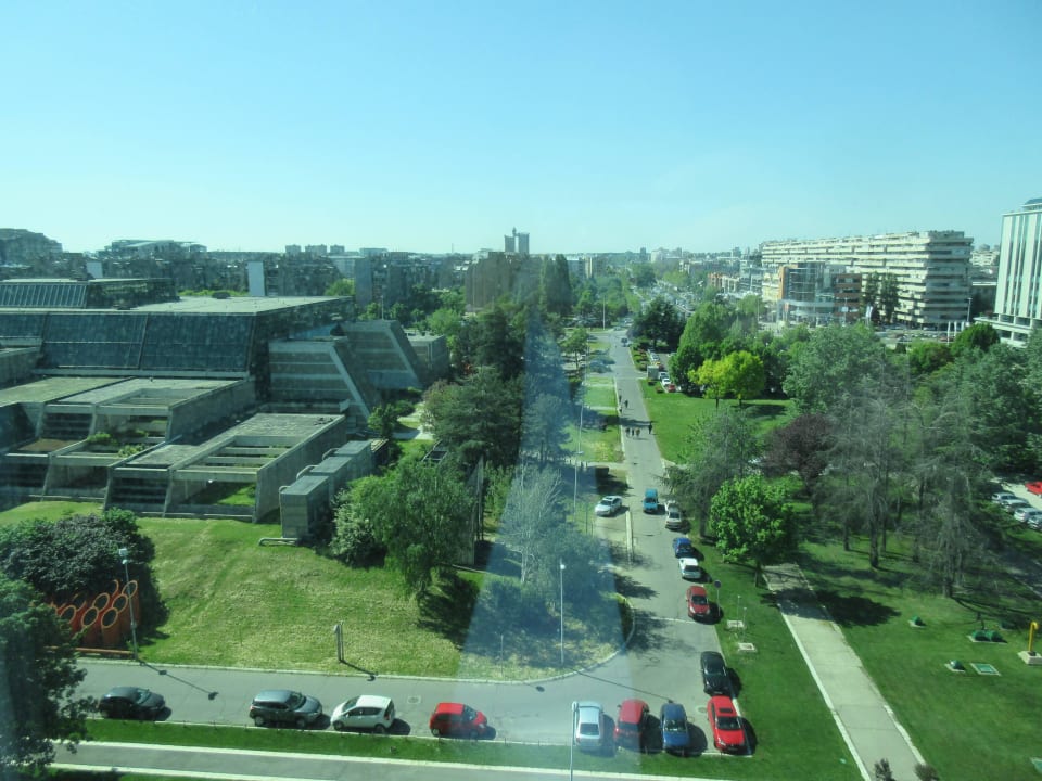 Blick aus Fenster Hotel Crowne Plaza Belgrade