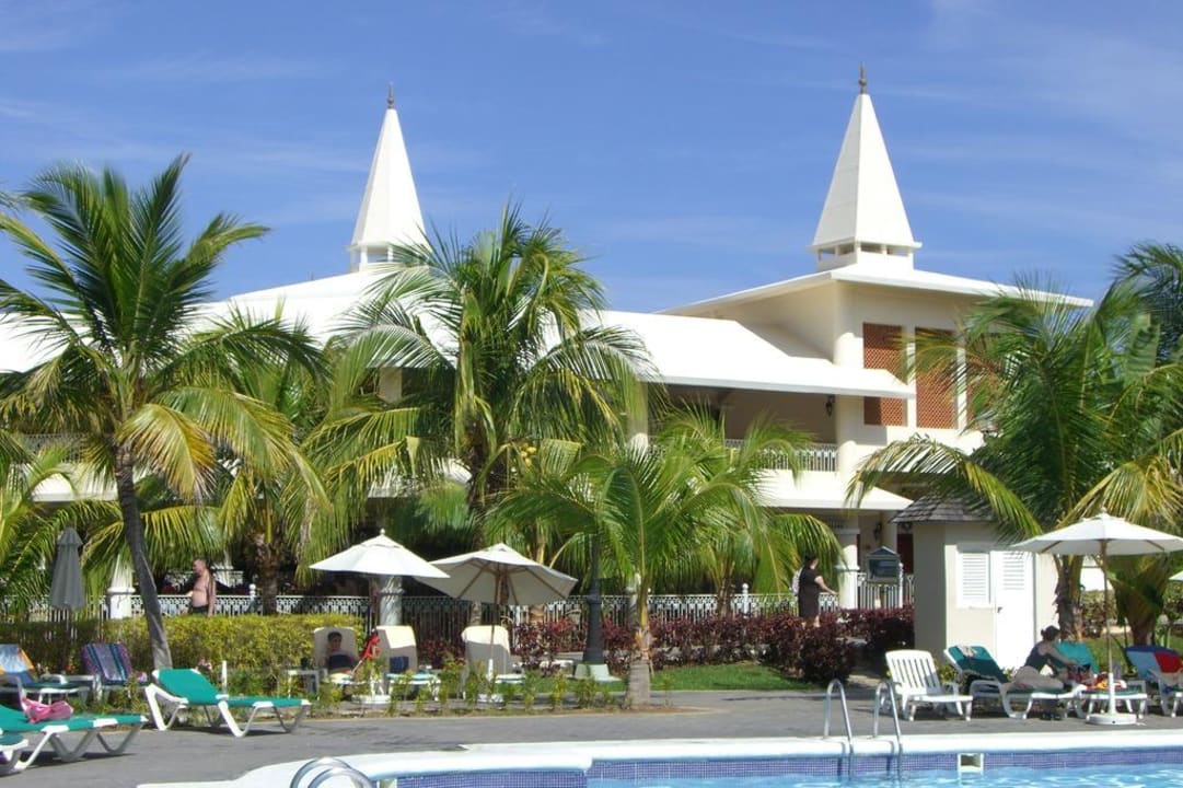 Ein Blick auf das Lobby-Gebäude Hotel Riu Negril