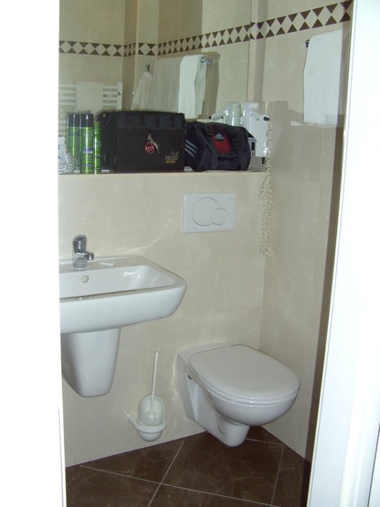 Das Bad in unserem Zimmer Morada Resort Kühlungsborn