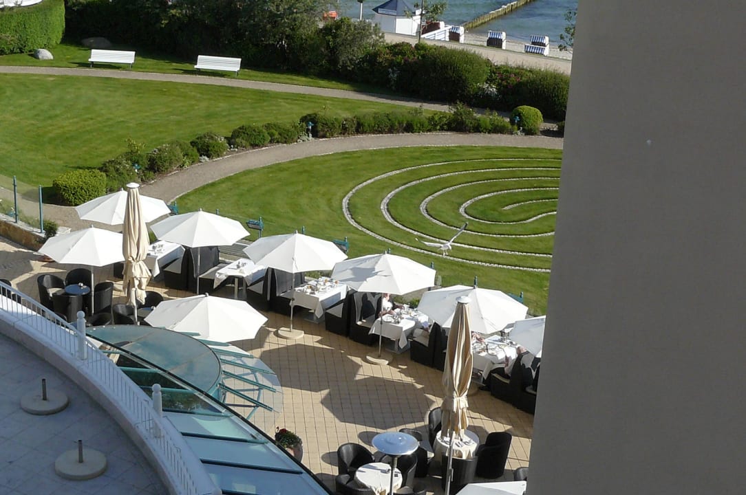 Blick vom Zimmerbalkon  A-ROSA Ostseehotel Kühlungsborn