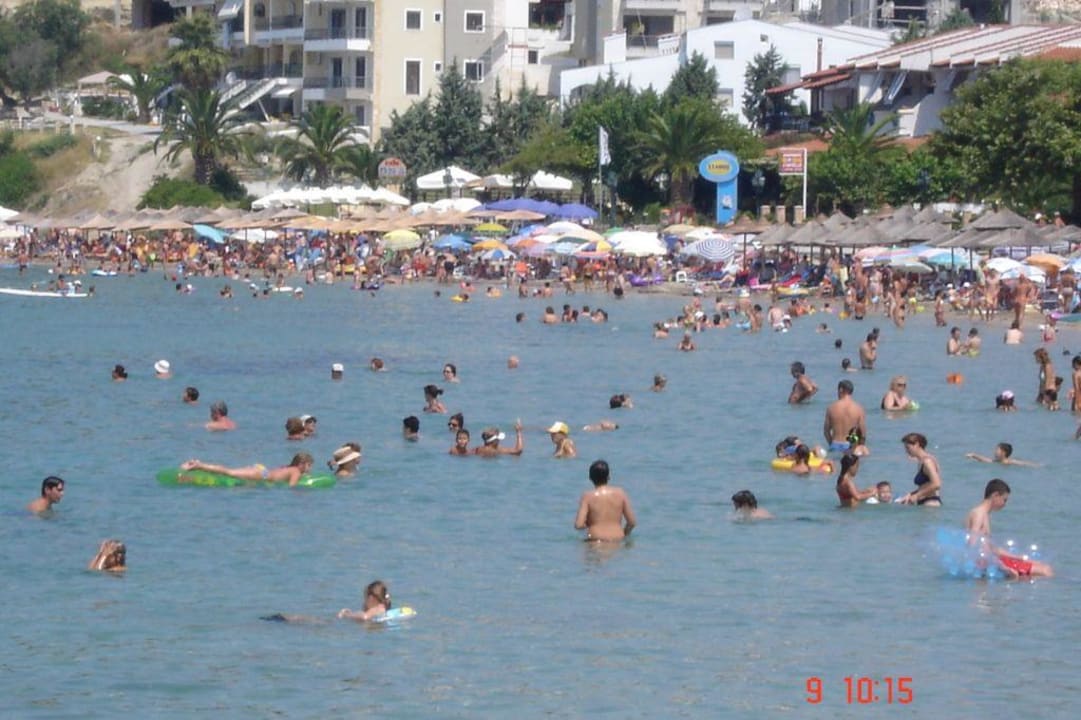 Strand - etwas überlaufen Iris Hotel