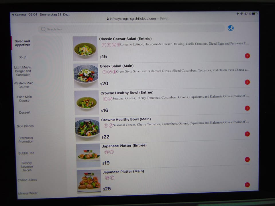 Gastro Hotel Crowne Plaza Changi Airport