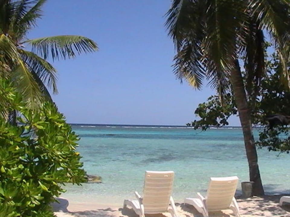Blick von der Terrasse Summer Island Maldives