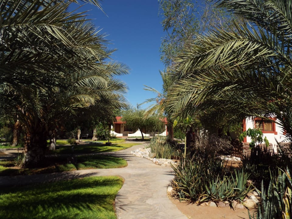 Gartenanlage zwischen den Zimmern Namib Desert Lodge