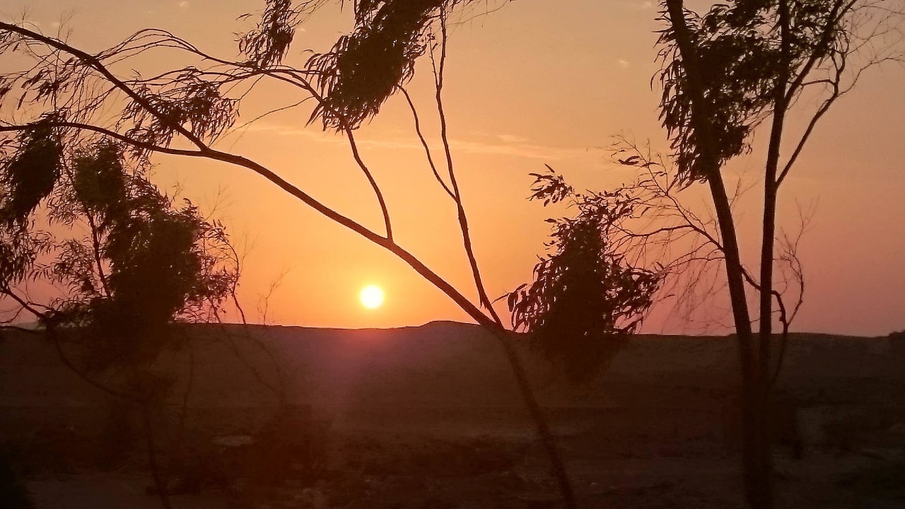 Sonnenuntergang vom Balkon aus Casa Mare Resort