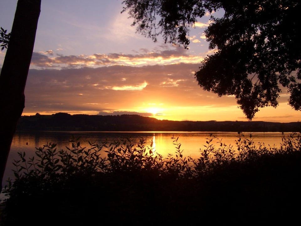 Sonnenuntergang Camping Gut Horn