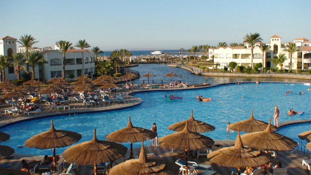 Anlage von der Sunsetbar Pickalbatros Dana Beach Resort - Hurghada
