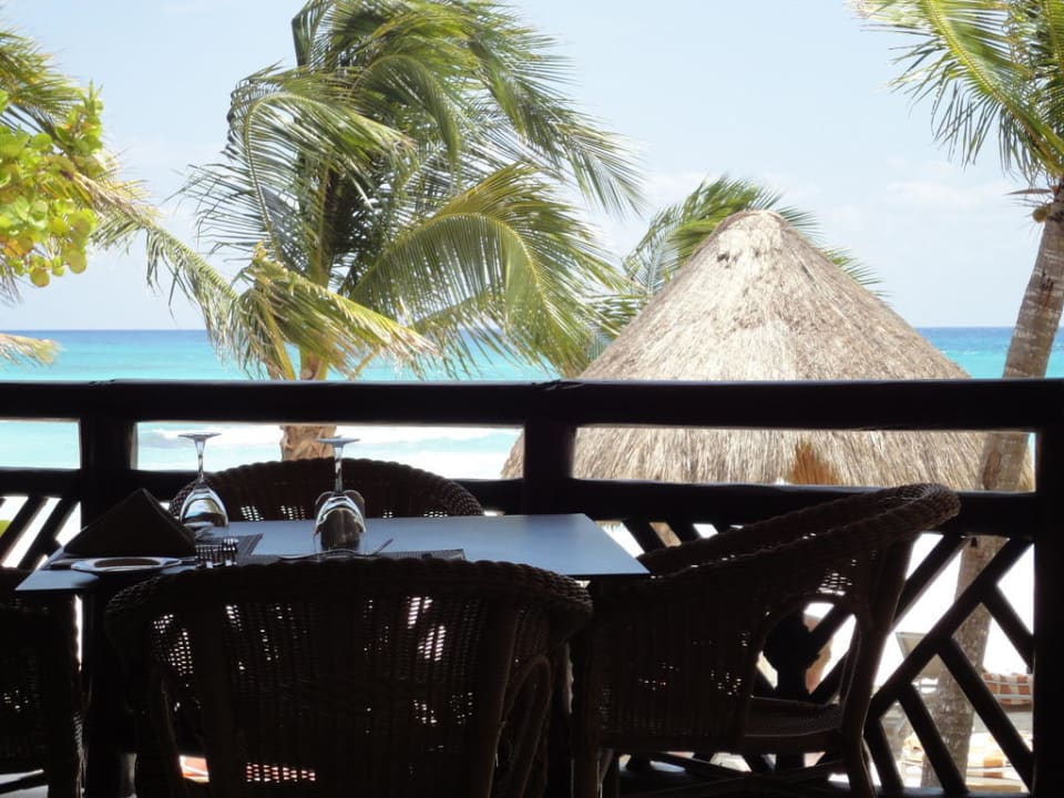 Ausblick beim Mittagessen Catalonia Royal Tulum Beach & Spa Resort - Adults only
