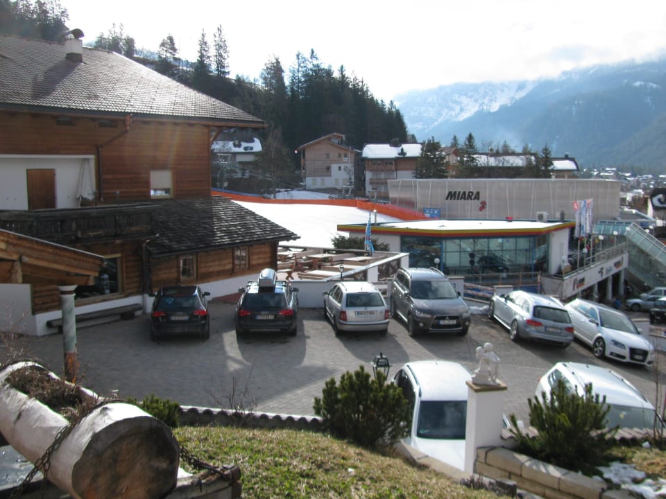 Blick von der Terrasse Gasthof La Bronta