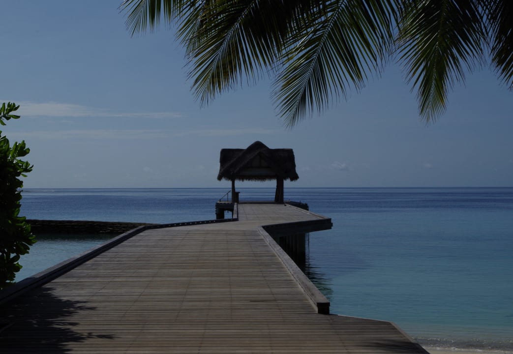 Ankunftssteg Kuramathi Maldives