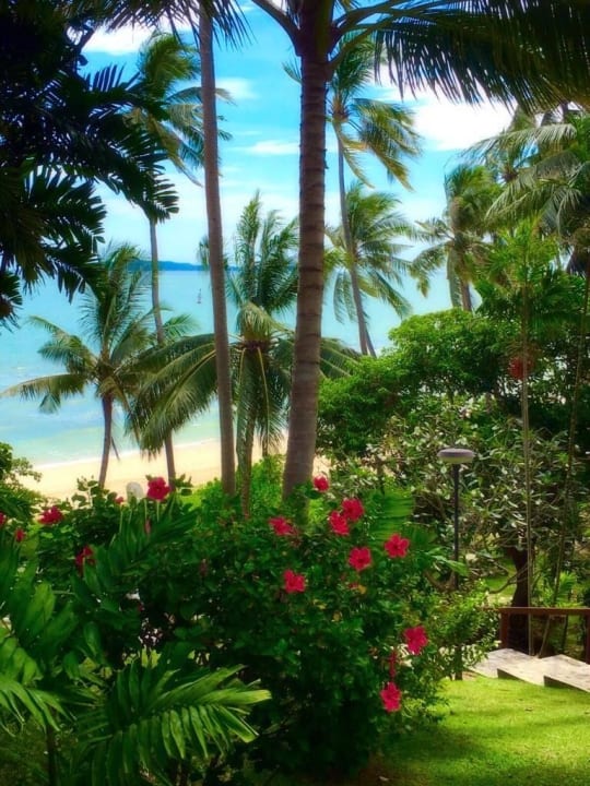 Blick zum Strand Cape Panwa Hotel