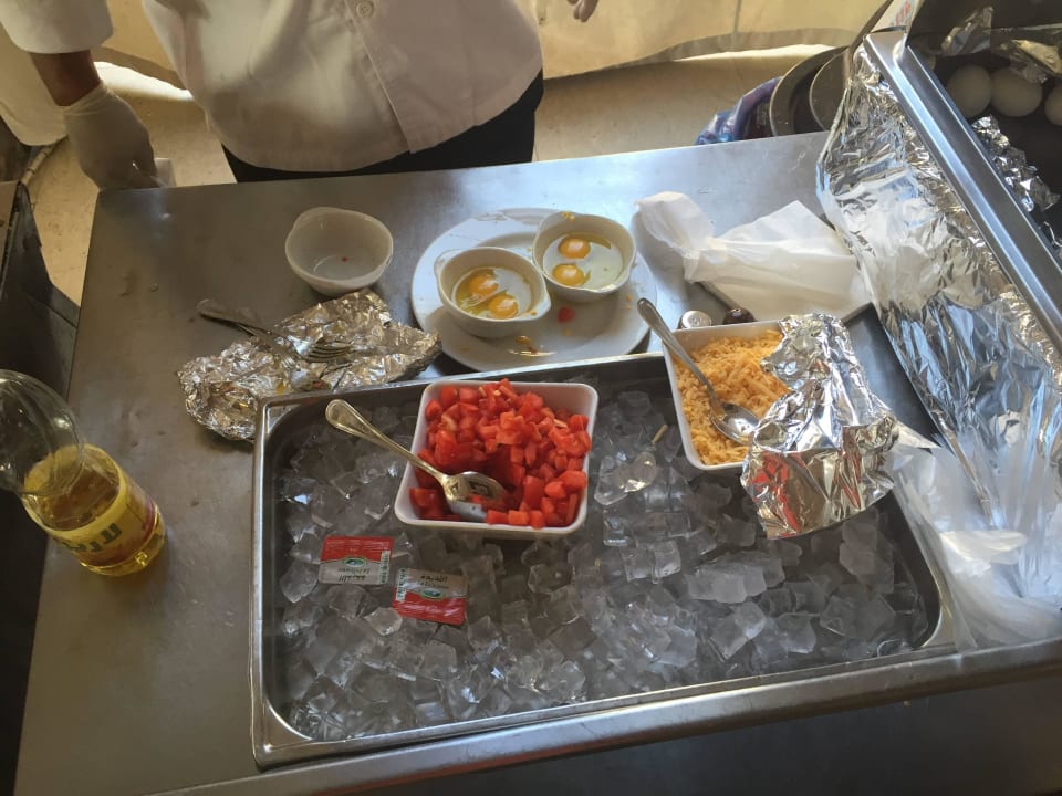 Beilagenauswahl beim Omelettenmann ( beschämend ) Stella Beach Resort & Spa Makadi Bay