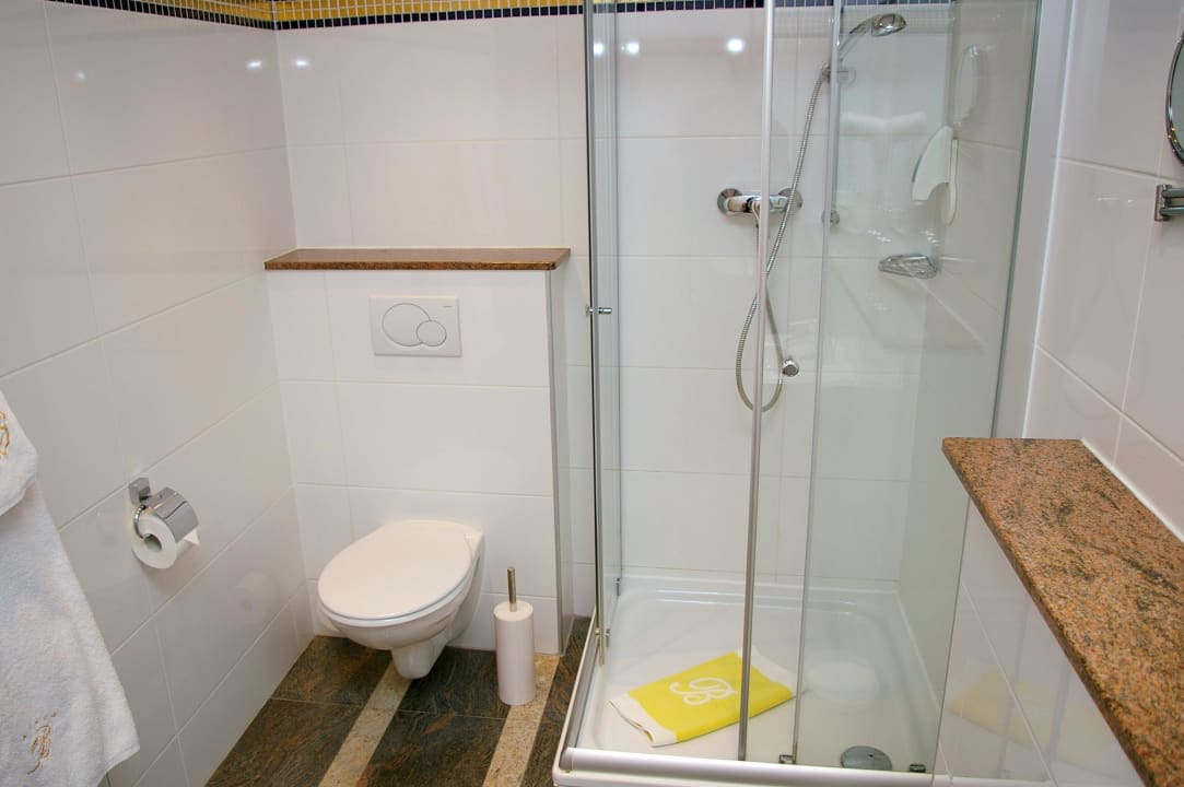 Toilette und Duschkabine Bellevue Rheinhotel