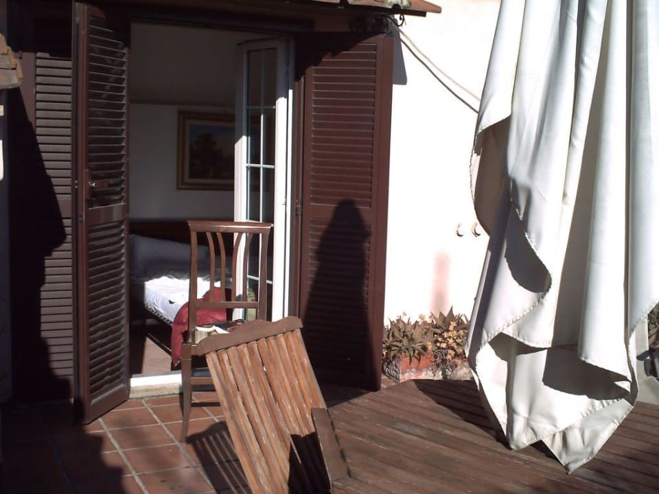 Teil der Terrasse Hotel Giubileo