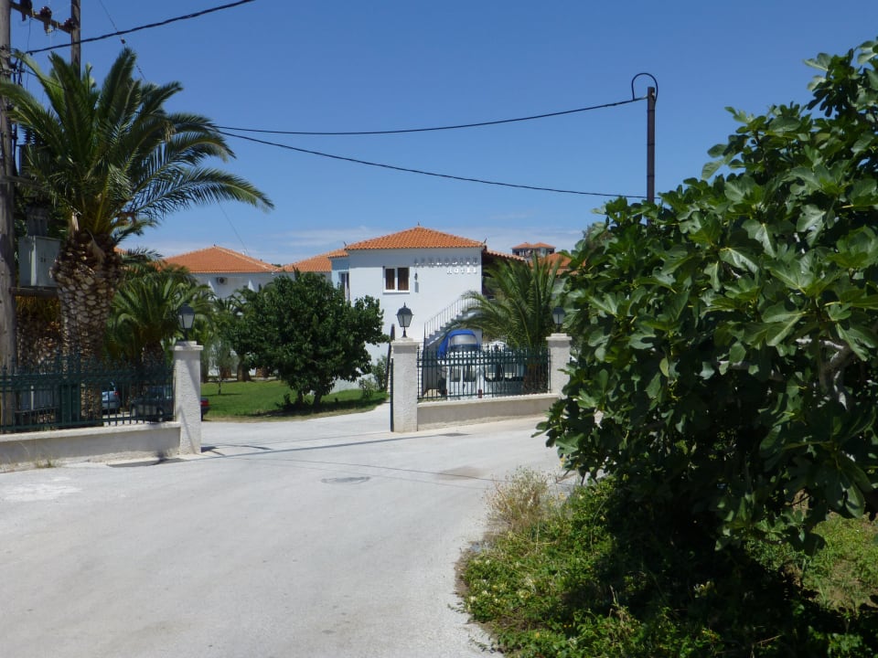 Einfahrt zum Hotel Aphrodite Hotel
