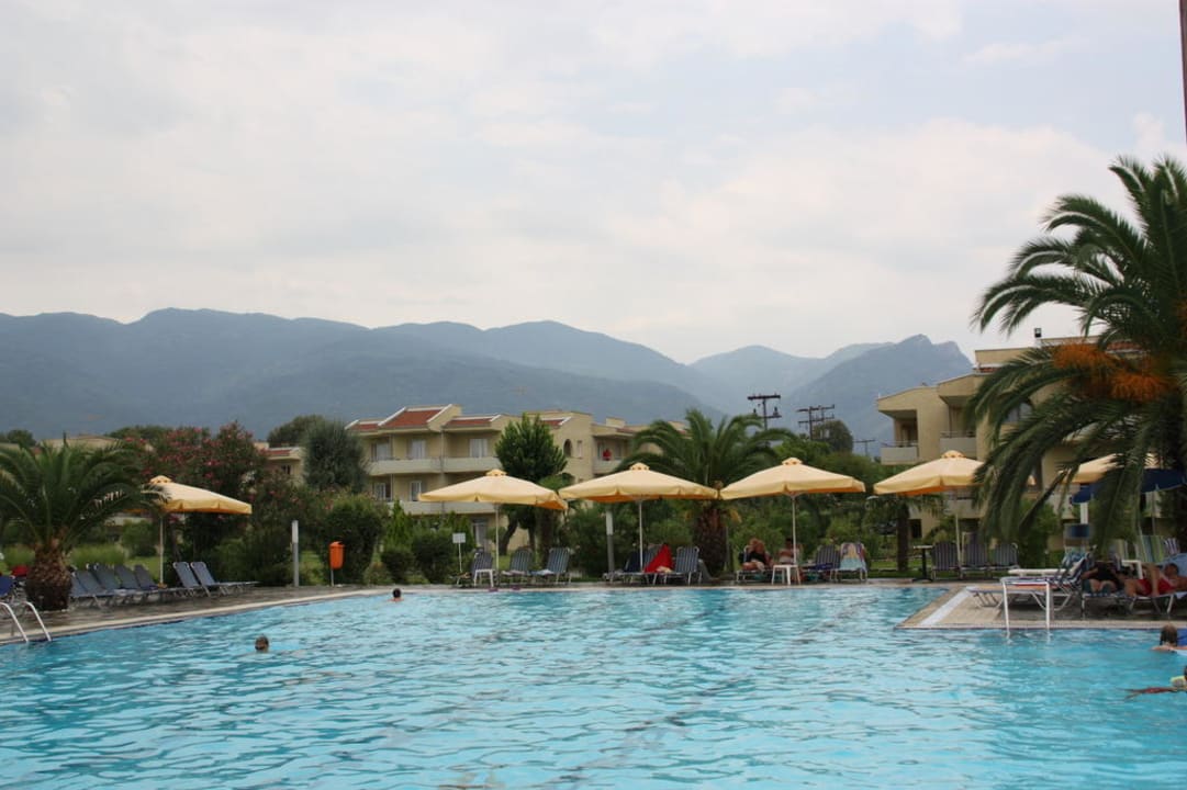 Pool mit Blick auf dem Olymp alltoura Club Hotel Poseidon Palace