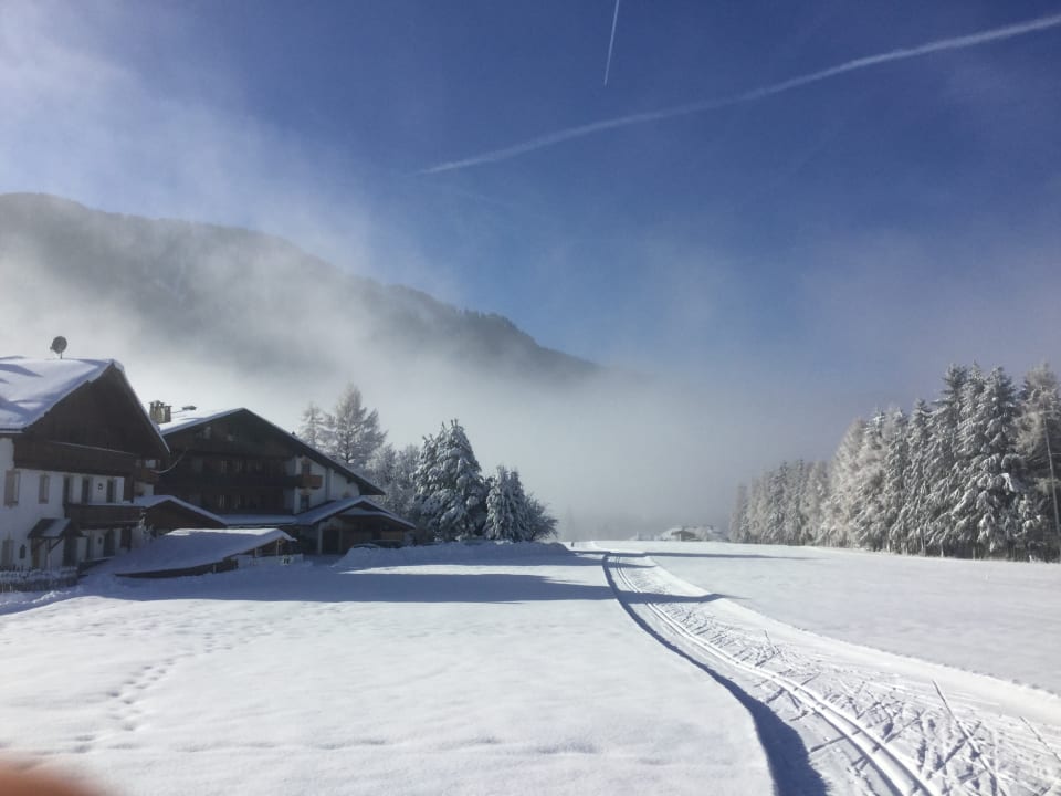 Loipe direkt vor der Tür Hotel Hubertushof