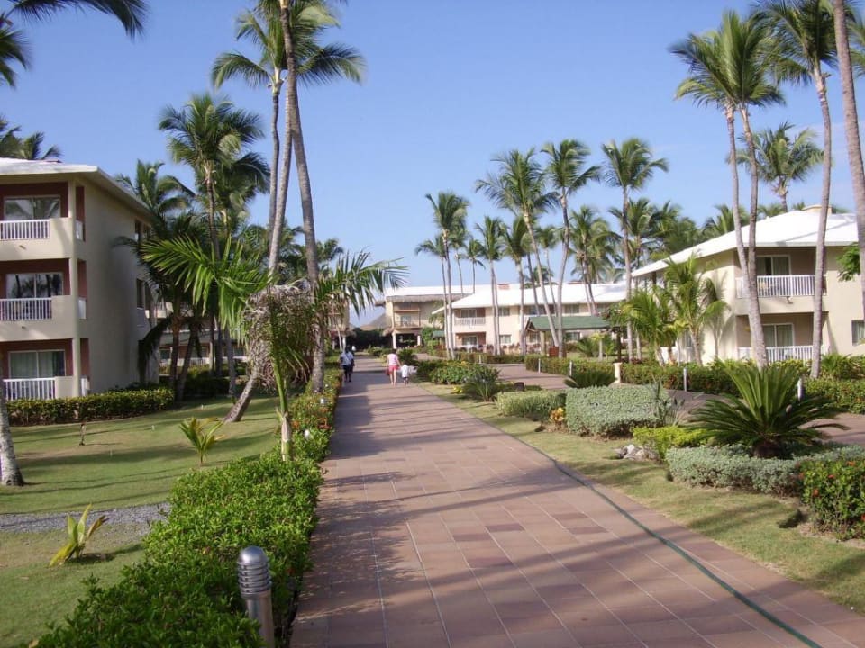Blick zum Eingang Grand Sirenis Punta Cana Resort & Aquagames