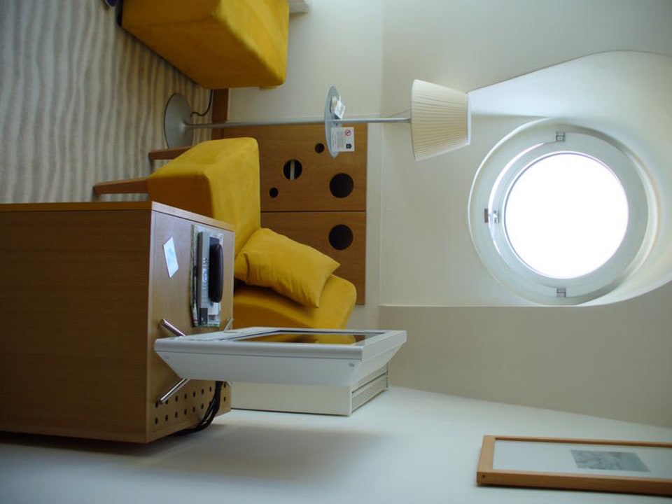 Blick auf´s Zimmer beim Eintritt Hotel AM MEER & Spa