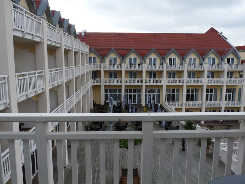 Direkter Blick aus dem Zimmer Precise Resort Hafendorf Rheinsberg