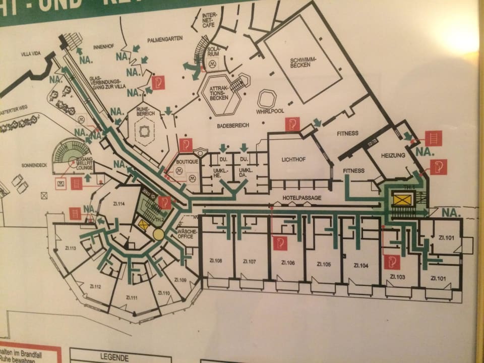 Fluchtplan Romantischer Winkel RoLigio® & Wellness Resort