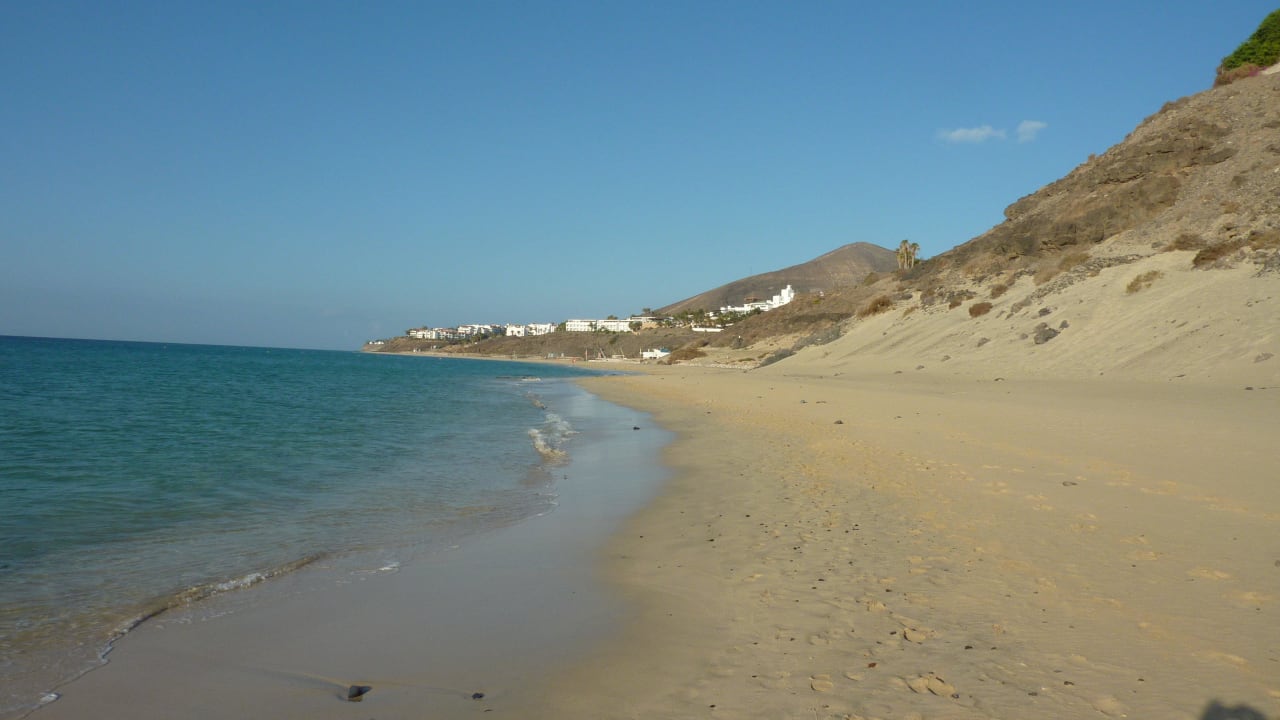 Beim Strandspaziegang links vom Hotel Fuerteventura Princess