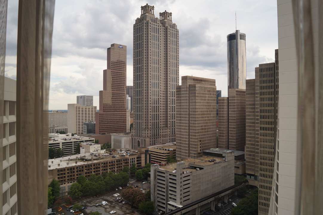 Ausblick aus unserem Zimmer Hotel Hilton Atlanta