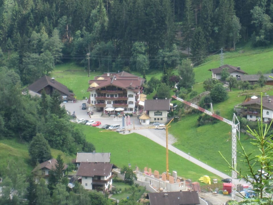 Bovenaanzicht Hotel Dornauhof
