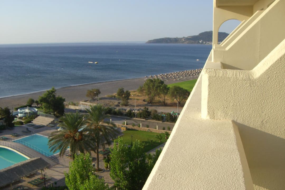 Ausblick vom Zimmer in der 6. Etage Olympos Beach Hotel