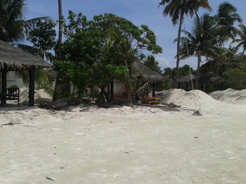 Baustellenatmosphäre auf der Nordseite Sun Siyam Iru Fushi