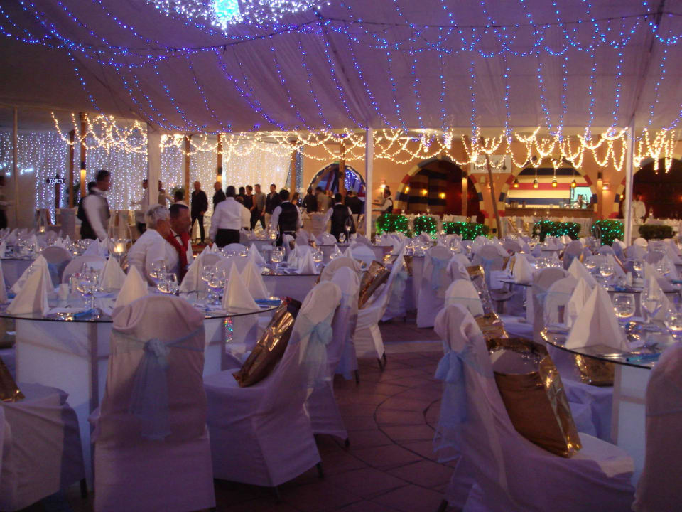 Silvesterfeier im Souk/Zelt Jaz Dar EL Madina