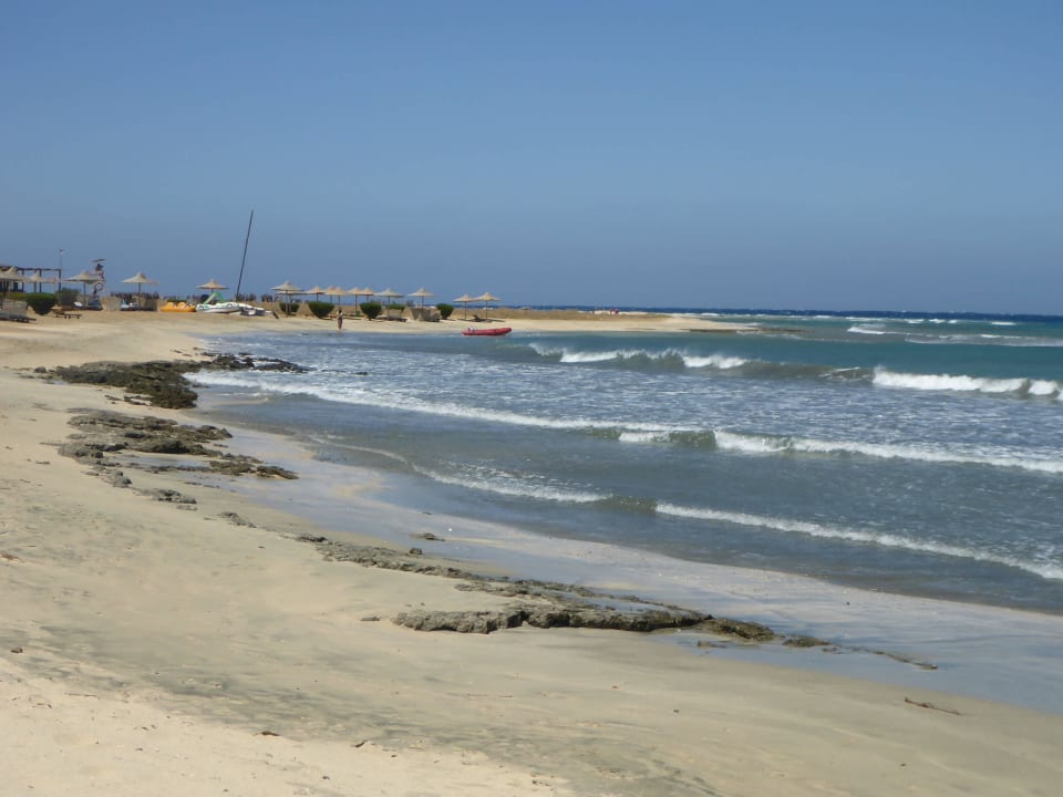 Blick auf die Surferbucht Shams Alam Beach Resort