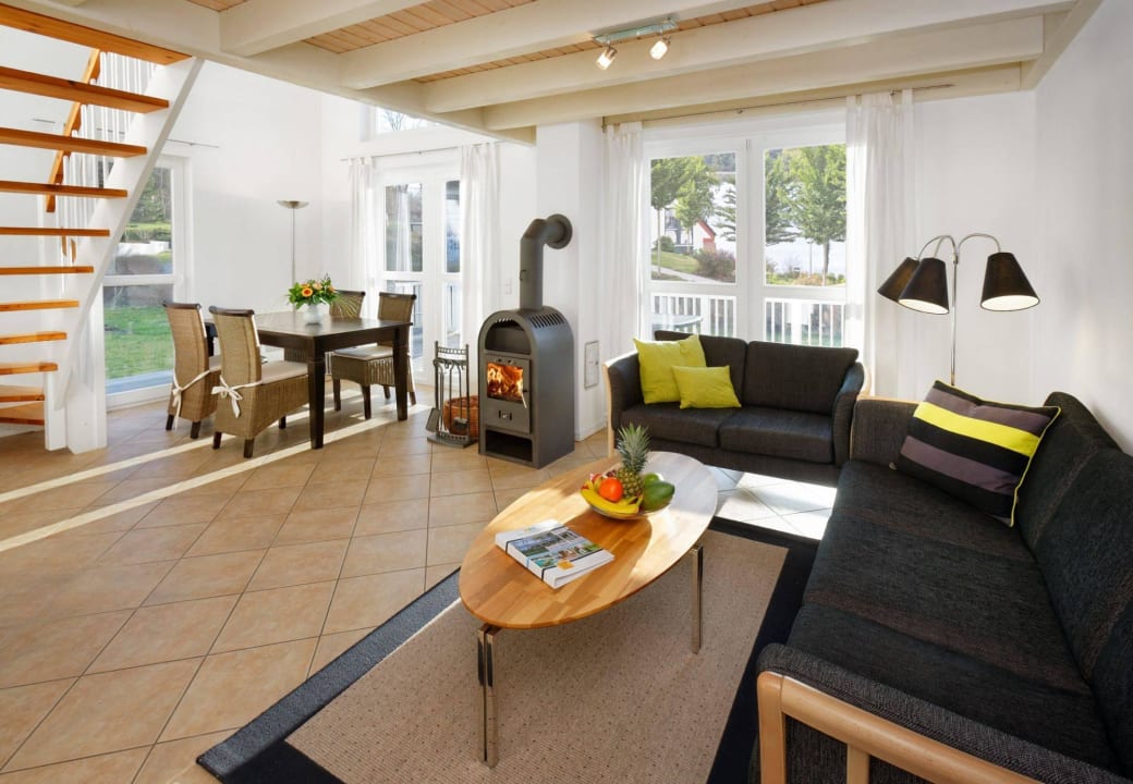 Wohnzimmer Ferienhäuser Schlosspark Bad Saarow