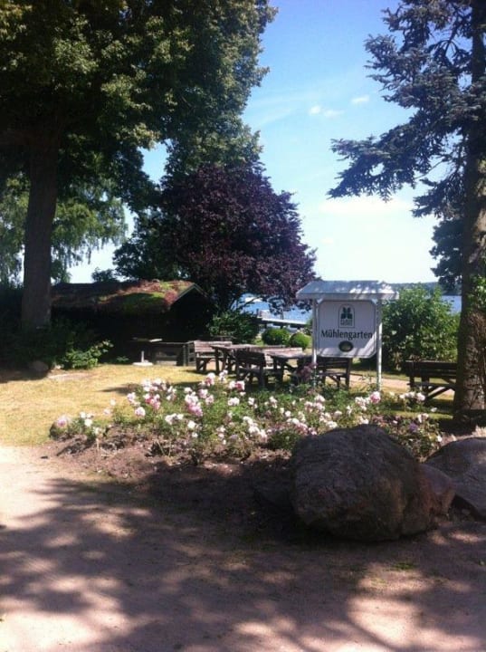 Blick vom Hotel zum See Hotel Zur Mühle Am See