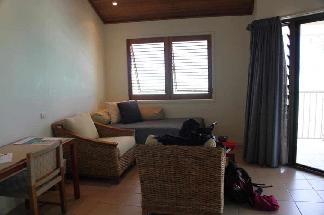 Die Sitzecke mit Blick aufs Meer Heron Island Resort