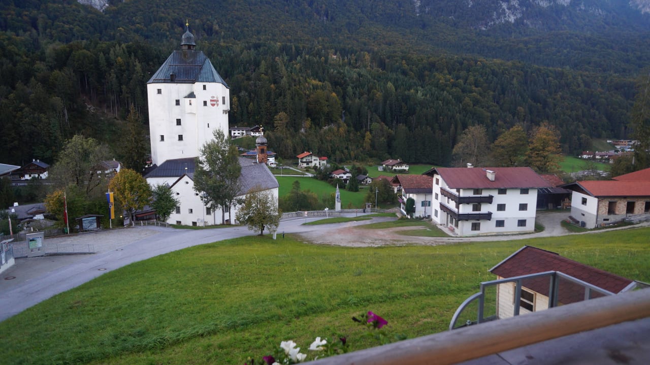 Blick auf das Dorf Hotel und Chalet's Mariasteinerhof