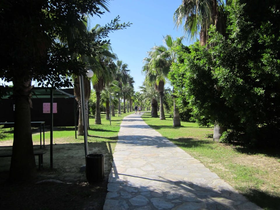 Schöner Weg zum Strand Club Grand Side