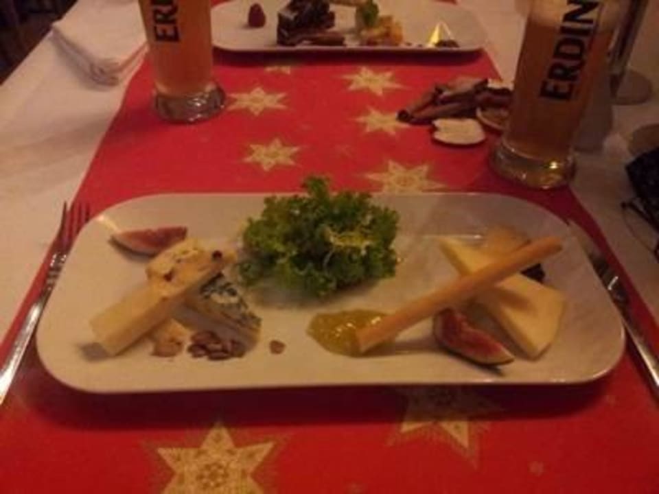 Käseplatte lt. Karte Seehotel Fleesensee