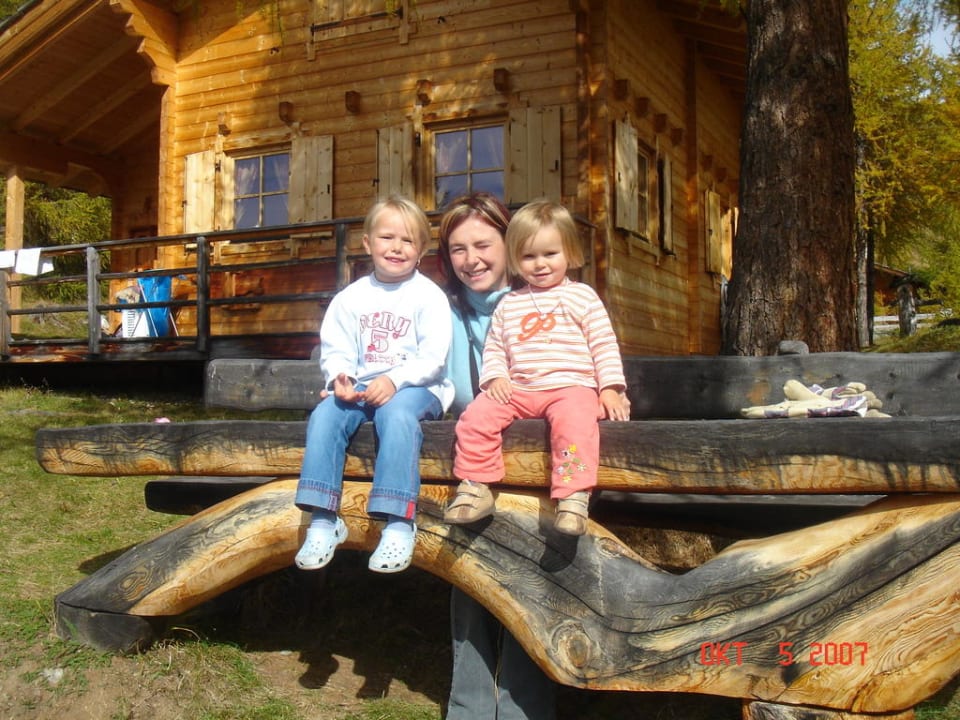 Ein Teil der urige Gartenanlage  Suntinger Kasa