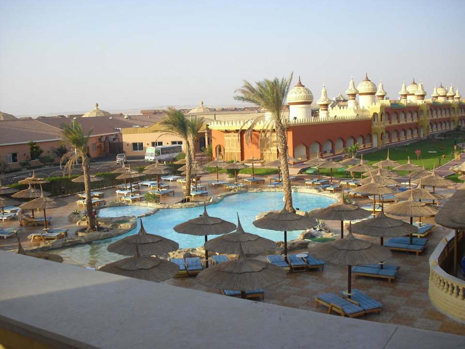Non Activ Pool vom Zimmer aus Fotografiert Pickalbatros Alf Leila Wa Leila Resort - Neverland Hurghada