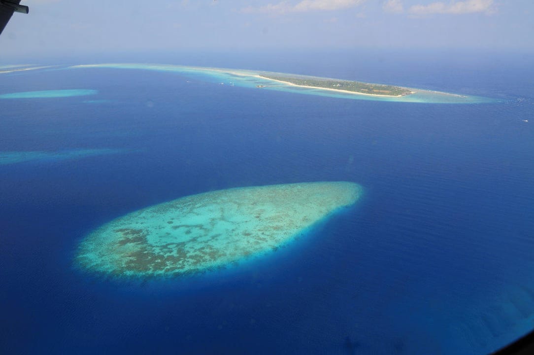 Kuredu aus der Luft Kuredu Island Resort & Spa