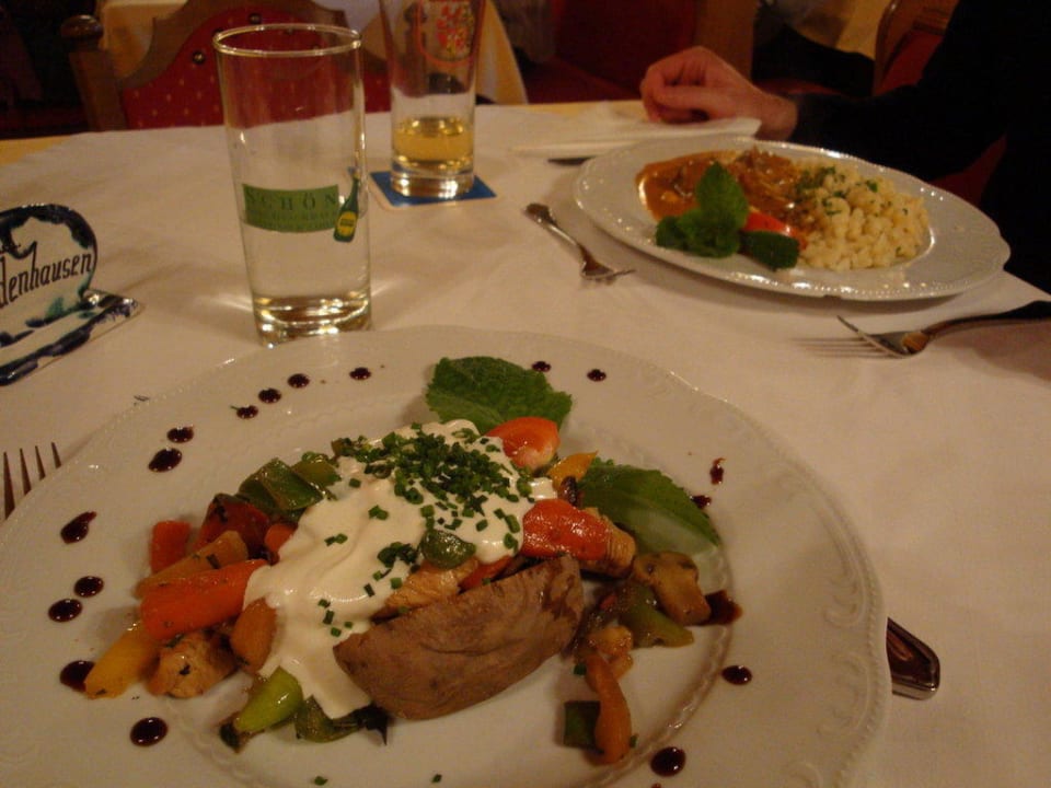 Superleckeres 4-Gänge-Menü am Abend Landhotel Waldmühle